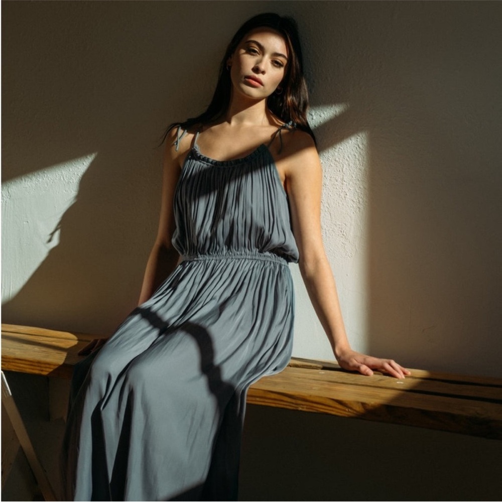 Modern Citizen Aileen Maxi Dress Teal Green Size M NWT